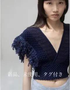 leinwande patchwork ruffled hem tops ベスト - メルカリ