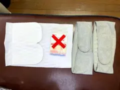 【2点セット販売】白の腹帯 グレーの補助腹帯