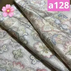 a 128 よりどり４点1000円　正絹小紋はぎれ　反物幅　50cm