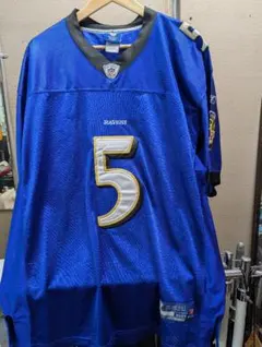 【NFL】リーボック レイブンズ チームロゴ刺繍 ゲームシャツ リーボック