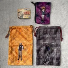 名探偵コナン やわらかミニポーチ＆巾着 灰原哀 安室透 赤井秀一 3個セット