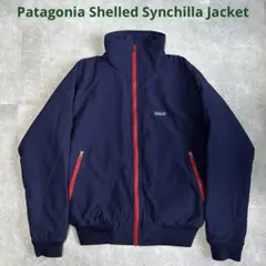 廃盤品patagonia シェルドシンチラ　ネイビー フルジップジャケット L 00'S PATAGONIA Shelled Synchilla Jacket L/NAVY 00年代 パタゴニア