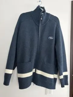 H&M ネイビー ジップアップセーター M