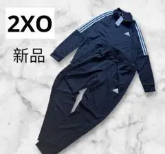 アディダス　ジャージ上下 2XO 3XL ブラック　黒　セットアップ　大きい