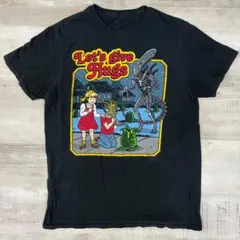 コ*中様 古着 00年代 アメコミTシャツ エイリアン ブラック アニメ M