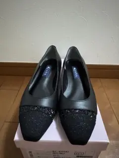 DIANA ブラック スパンコール パンプス22.5cm