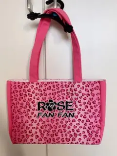 ROSE FAN FAN トートバッグ ピンク ヒョウ柄のサムネイル