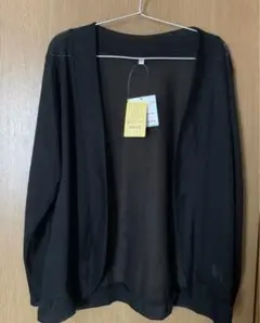 ⭐️新品タグ付き⭐️サイズL L 黒カーディガン⭐️紫外線対策　uv