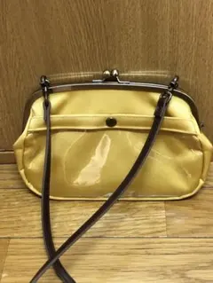 AYANOKOJI がま口　スマホショルダー　ショルダーバッグ　レザータグ