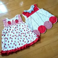 ベイビーチアー 120 いちご&110 さくらんぼ チュニック2着セット