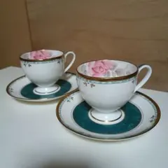 NARUMI ナルミ カレス コーヒー カップ&ソーサー 2客