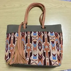 THE EMPORIUM 幾何学模様 トートバッグ