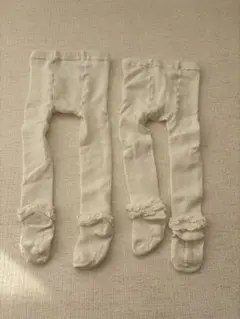 ベビータイツ　足首フリル　サイズ85 2着セット