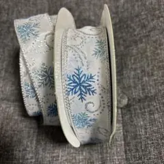 カークランドリボン　クリスマス　雪の結晶　3m