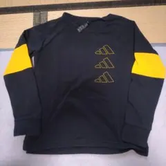 adidas 長袖カットソー 130cm 黒/黄色