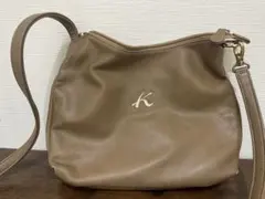 み*ん様 キタムラ ベージュ ショルダーバッグ レザー