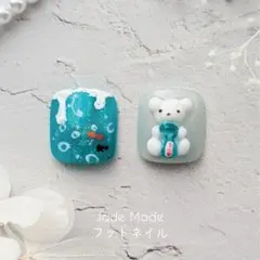 【フットネイル】しゅわしゅわラムネ　F-P2508