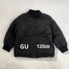 【GU】120㎝ヒートパデッドキルティングブルゾン
