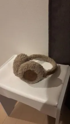 ベージュ ファー 耳あて