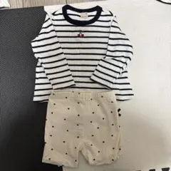 petit mainのロンＴとズボン