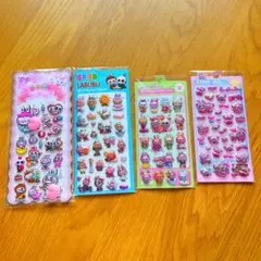 新品 ぷくぷくシール ラブブキャラクター 人気商品 可愛いステッカーまとめ売り