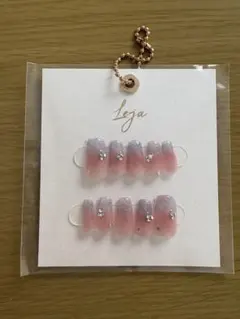 Leja ネイルチップ グラデーションピンク