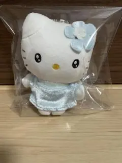 サンリオ ハローキティ エンジェル マスコット ブルー キーホルダー