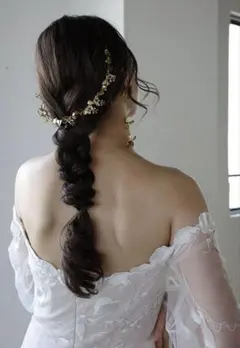 flua 花冠　ヘッドドレス　カチューシャ　ゼクシィ掲載　ウェディング