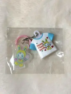 Mezzo Piano Tシャツめじるしチャーム ブルー×ホワイト