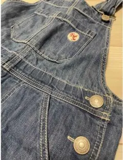 1度着用のみ！BREEZEライトデニムサロペット オーバーオール パンツ 110