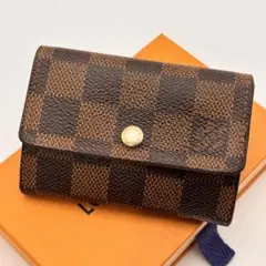 美品 ルイヴィトン ダミエ エベヌ ミュルティクレ6 キーケース 鍵 6連