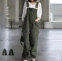 [新品]antiqua ベルトオーバーオール