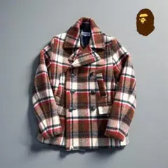 ✨希少✨A BATHING APE Pコート ラブジェネチェック Sサイズ