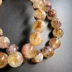 !!!SALE!!!/ライモナイトシトリン共生/約10mm/内周16cm/1本