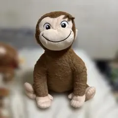 おさるのジョージ　スーパーラージぬいぐるみ　おすわりver.