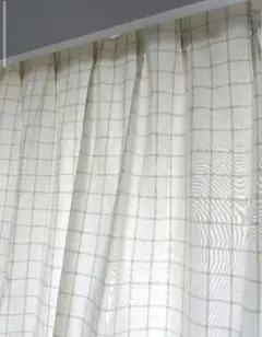 one's カーテン 1枚、レース白カーテン１枚、セットで