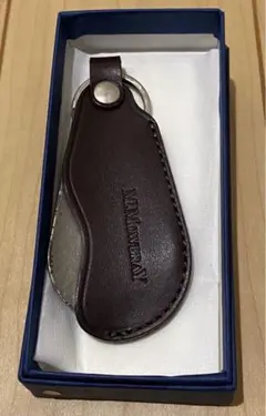 M.モゥブレィ 革ケース付き スライド式 靴ベラ キーホルダー