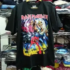 アイアンメイデン 両面プリント バンドＴシャツ L