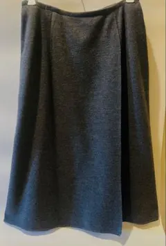 avant de voyager ウール グレー ラップスカート 38 秋冬