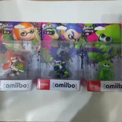 Splatoon スプラトゥーン  アミーボ　3種類　ボーイ　ガール　イカ