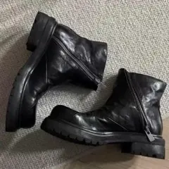 jking black design zip boots Y2K モード