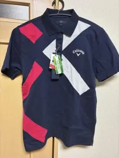 【新品未使用】Callaway ポロシャツ M ネイビー ゴルフウェア 接触冷感のサムネイル