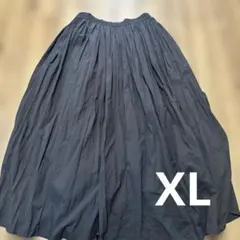 クラシカルエルフ　綿100% フレアスカート　ロング　XL チャコール