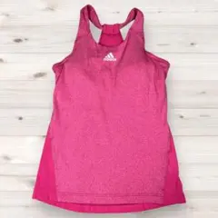 【美品/CLIMACOOL】adidas ブラトップ タンクトップ ピンク S