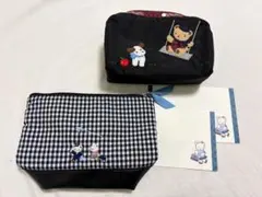 ファミリア　ANAコラボポーチ　と　レスポートサックポーチ　2品セット