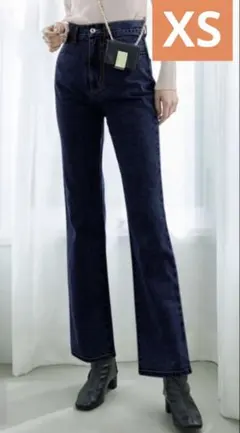 セミフレアデニムパンツ