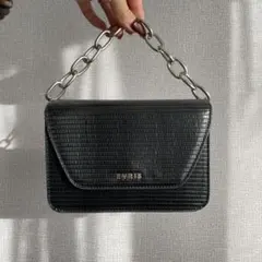 EVRIS 黒 ショルダーバッグ チェーンストラップ