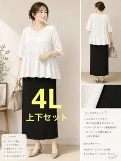 （4L）上下2点セット しまむら 美品のサムネイル