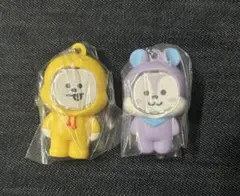 BT21【CHIMMY&MANG】フォトフレーム マスコット 2個セット