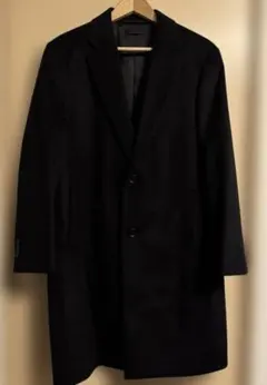 ユニクロ ウールカシミヤチェスターコート ブラック